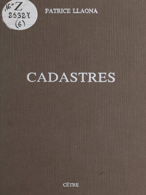cover image of Cadastres